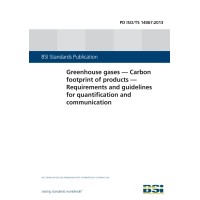 BS PD ISO/TS 14067:2013