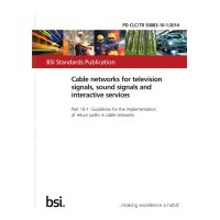 BS PD CLC/TR 50083-10-1:2014